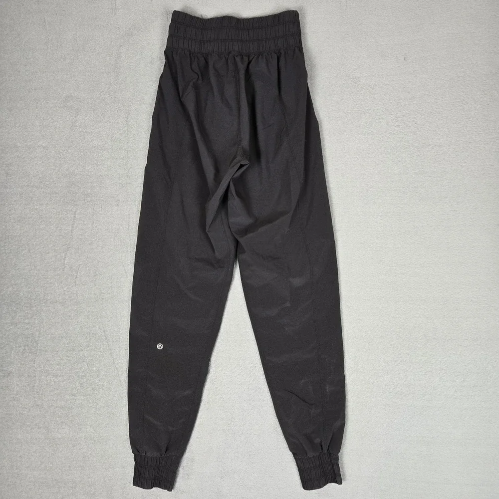 Lululemon Freshly Jogger Pants Women 2 Black Athletic Gym Athleisure Stretch 29